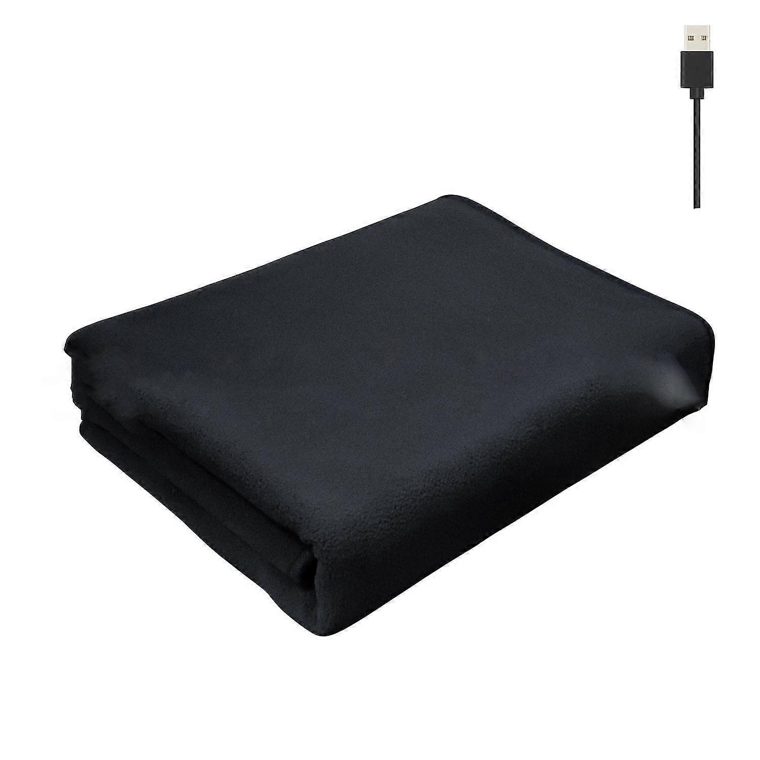 Queen Size USB Electric Heated Blanket Plush Throw Warm Soft Comfortable Timer