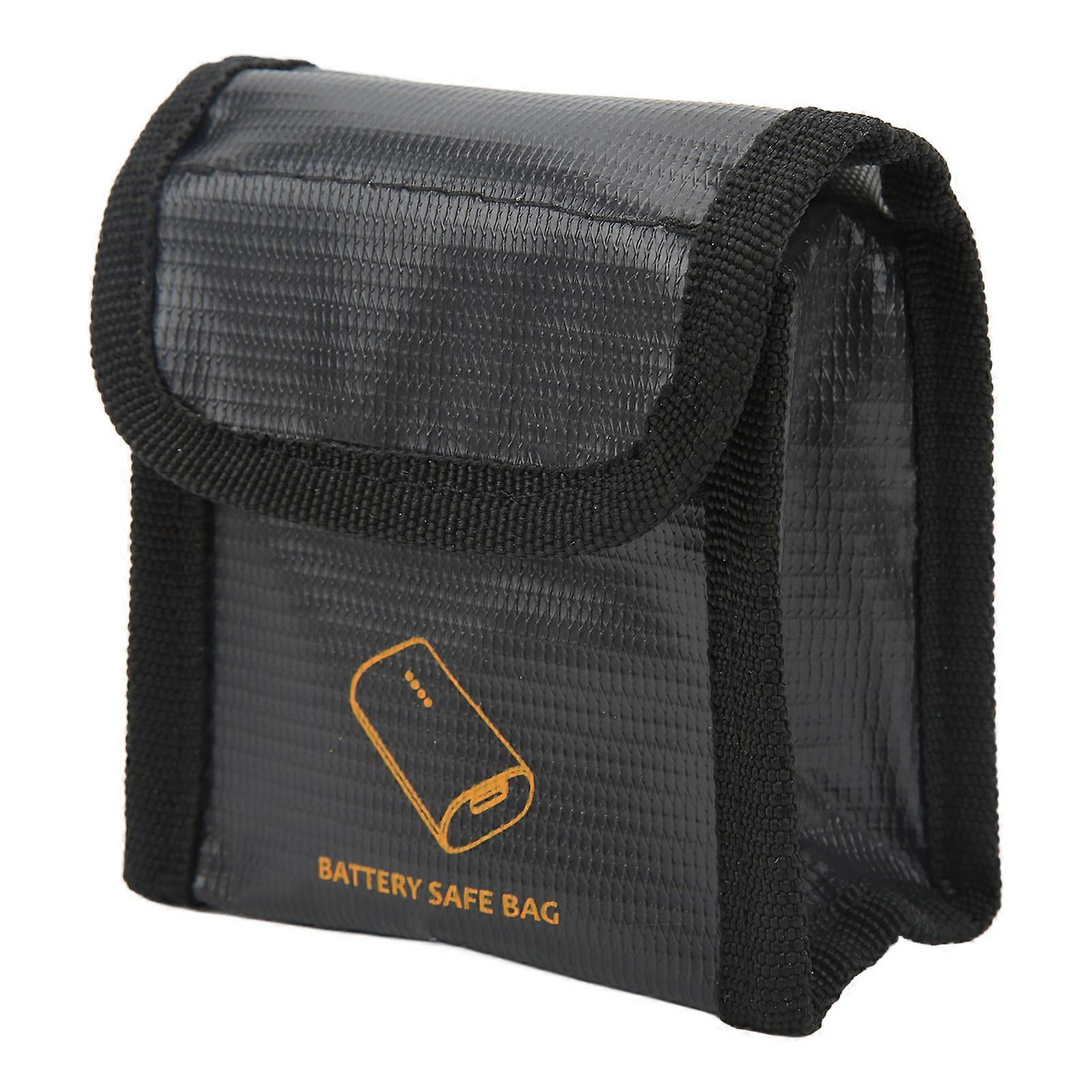 Battery Safe Bag Explosion Proof Fireproof High Temperature Resistant Nylon Battery Protection Pouch for DJI FPV Goggles for 2 Batteries
