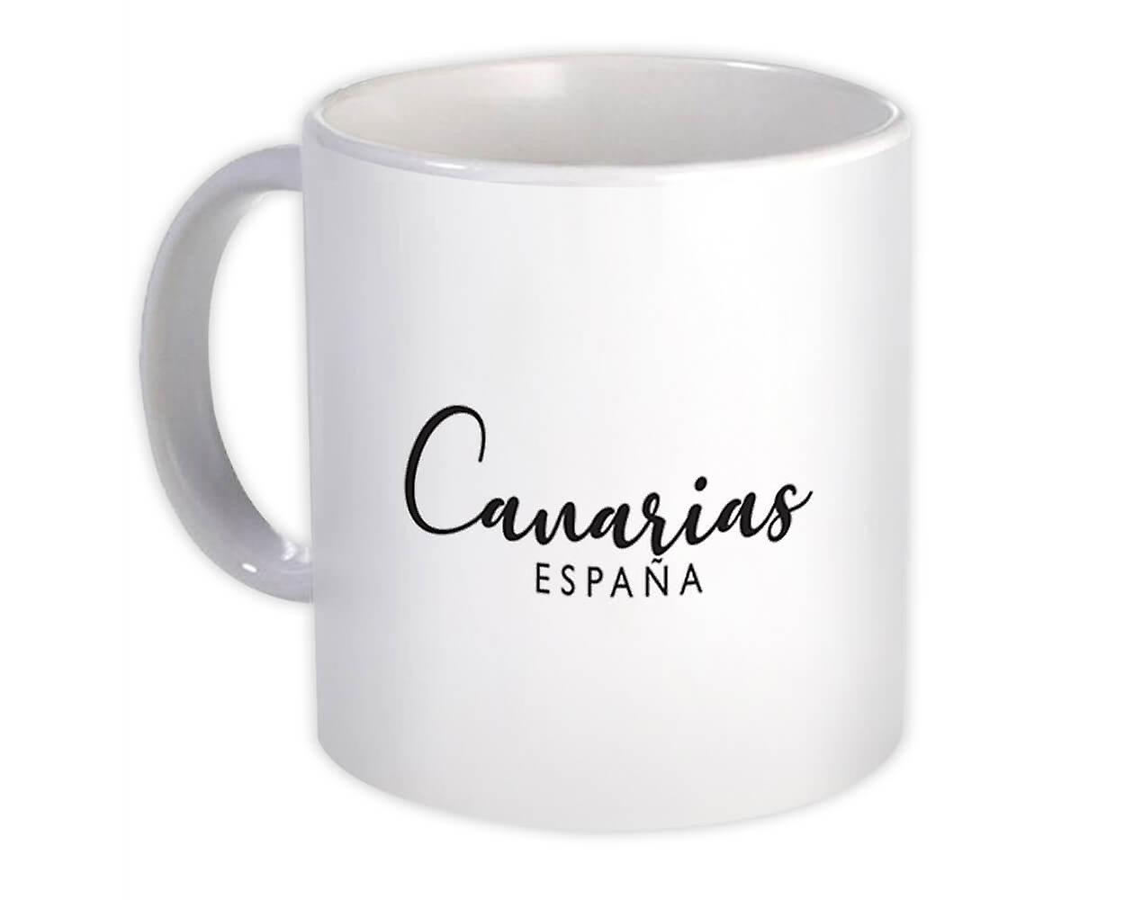 Gift Mug: Canarias Cursive