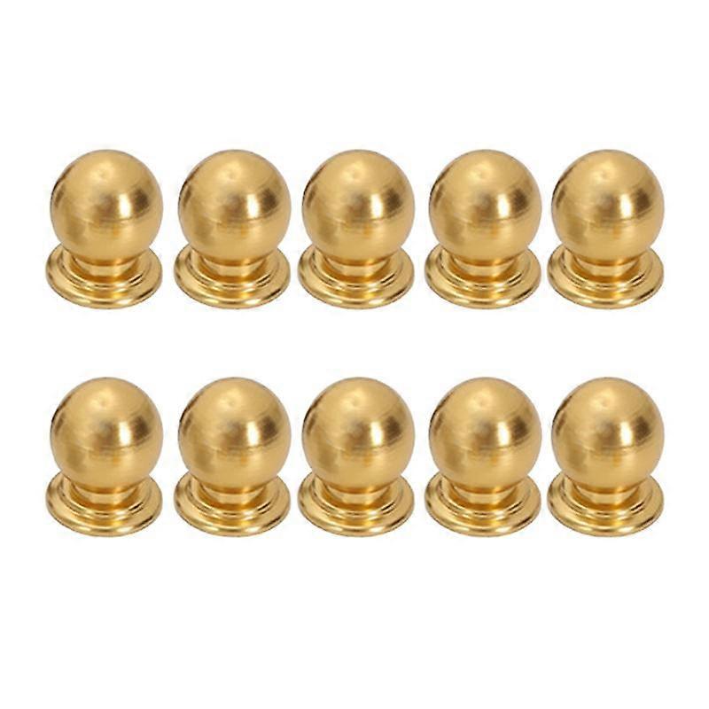 10 Pcs Cabinet Knobs Round Ball Knobs Bathroom Cabinet Knobs Dresser Knobs, Modern Cabinet Hardware for Kitchen Gold