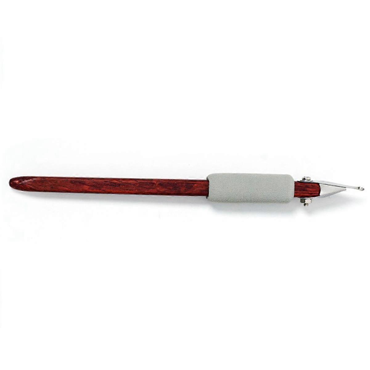 Pottery Carving Scraper Red Rosewood Handle Ring Single-Head Scraper DIY Ceramic Texture Scraping Texture Carving Tool A