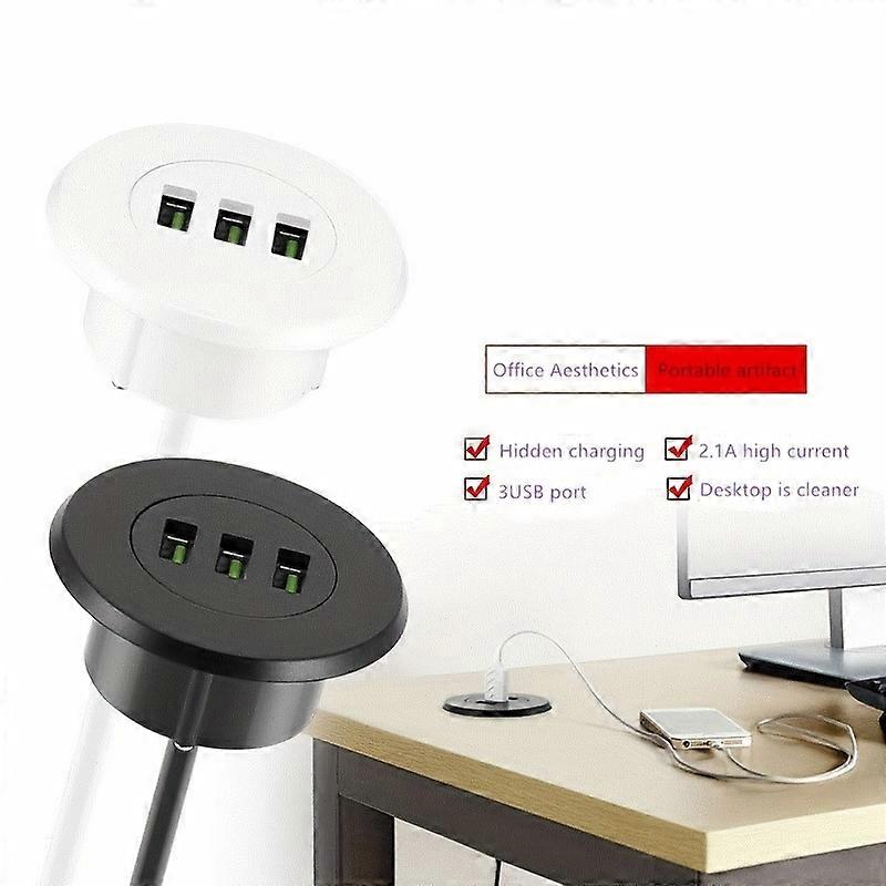 3-in-1 USB Hub: Embedded Desktop Device for Data Transfer & Charging ...
