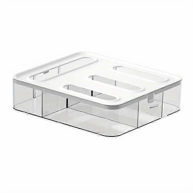1pc Ziplock Bag Organizer, Bag Storage Organizer And Wrap Dispenser With Cutter, For Kitchen Drawer Organizer, For Drawer Organizer, Storage Bag Holde