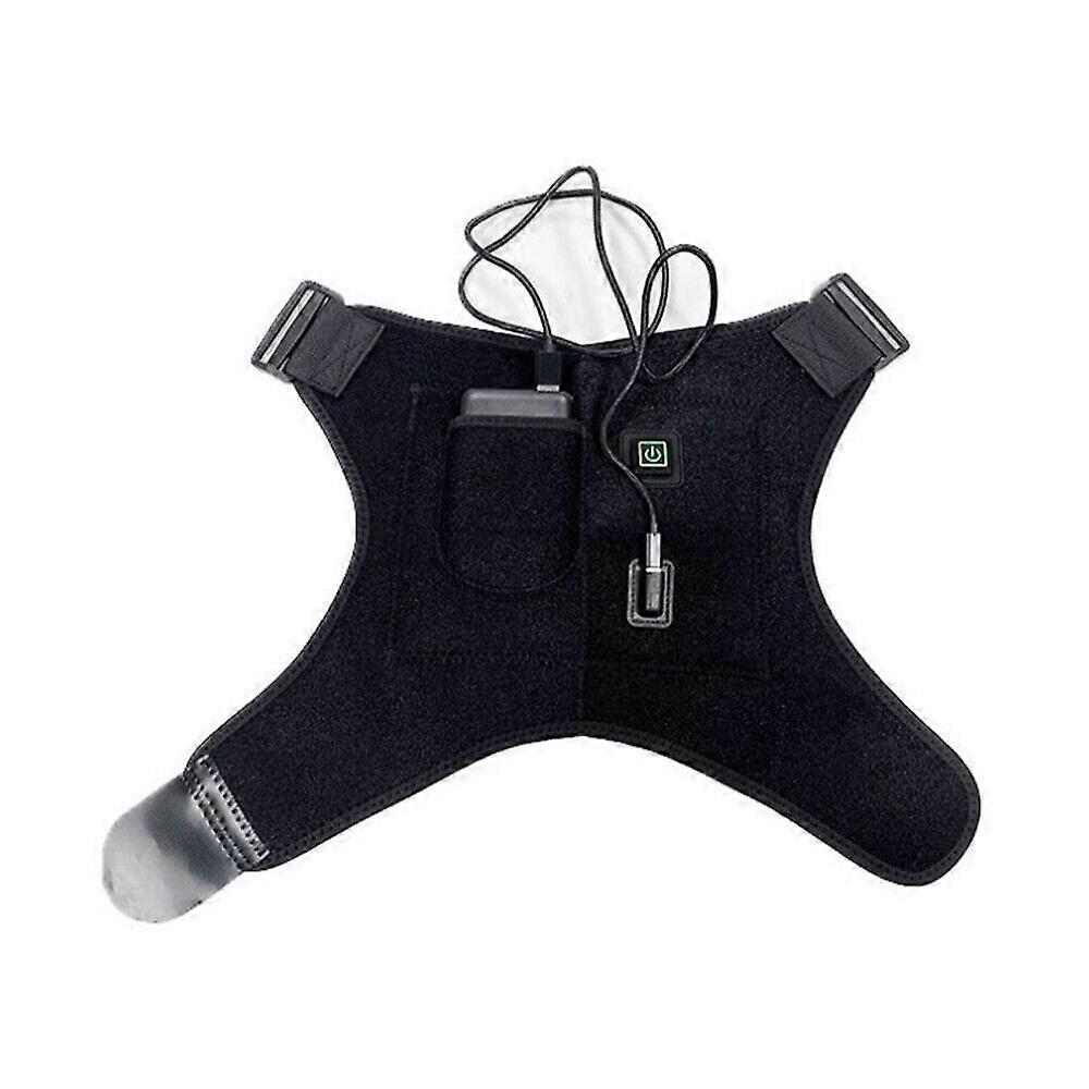 USB Heated Shoulder Strap Brace Support Wrap Joint Pain Relief Heating Pad Strap