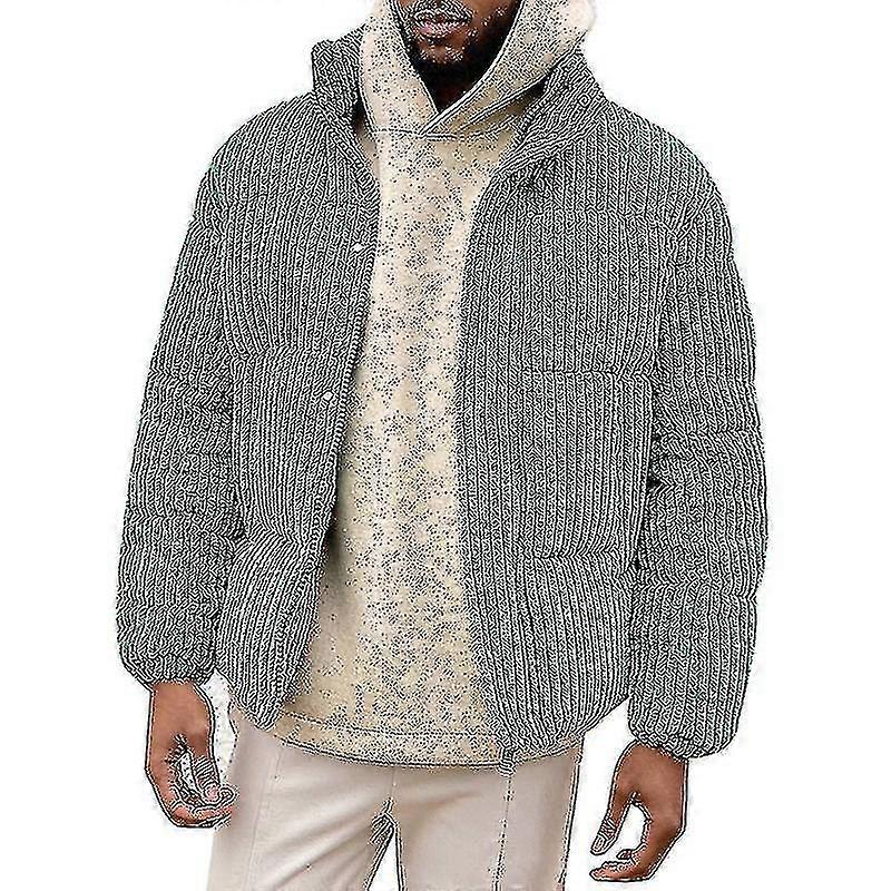 Corduroy Puffer Jacke d'hiver pour homme