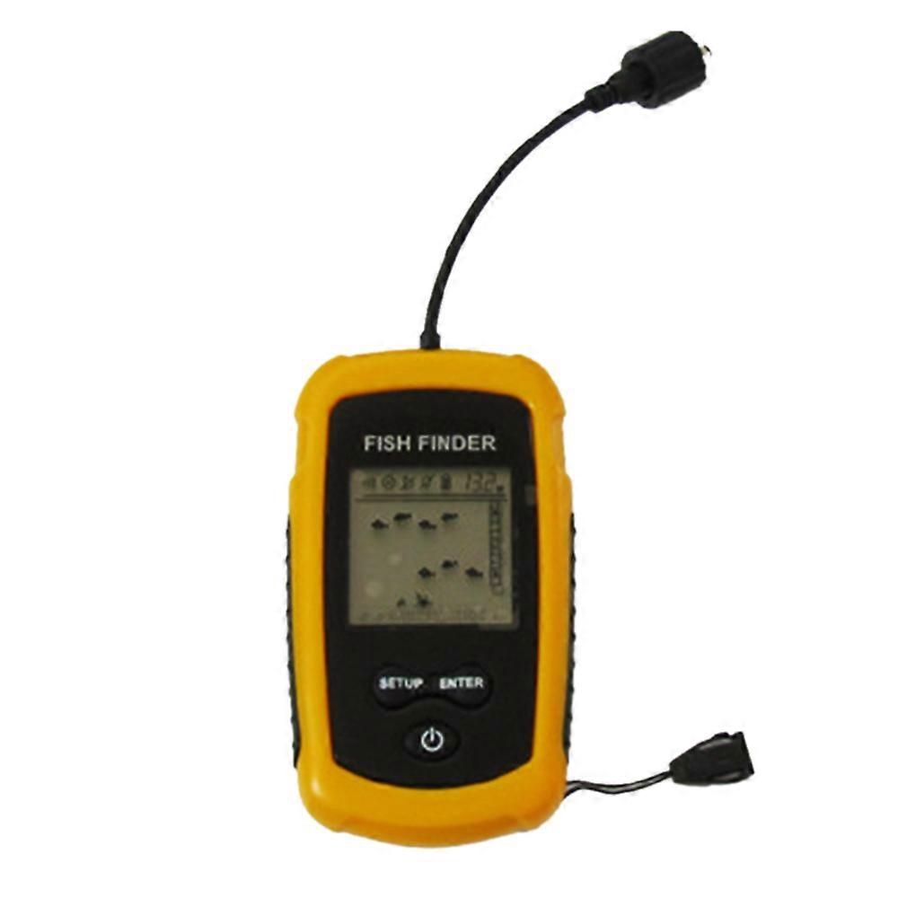 100M Portable Sonar Fish Finder Alarm Transducer
