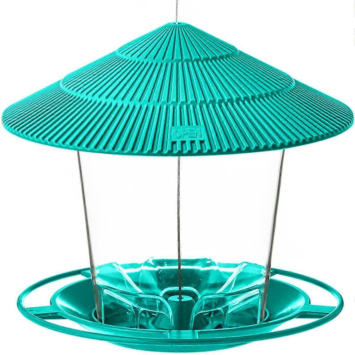 Bird Feeders Outdoors Hanging Squirrel Proof Easy Clean and Fill Adjustable Feeder Multiple Hole Di