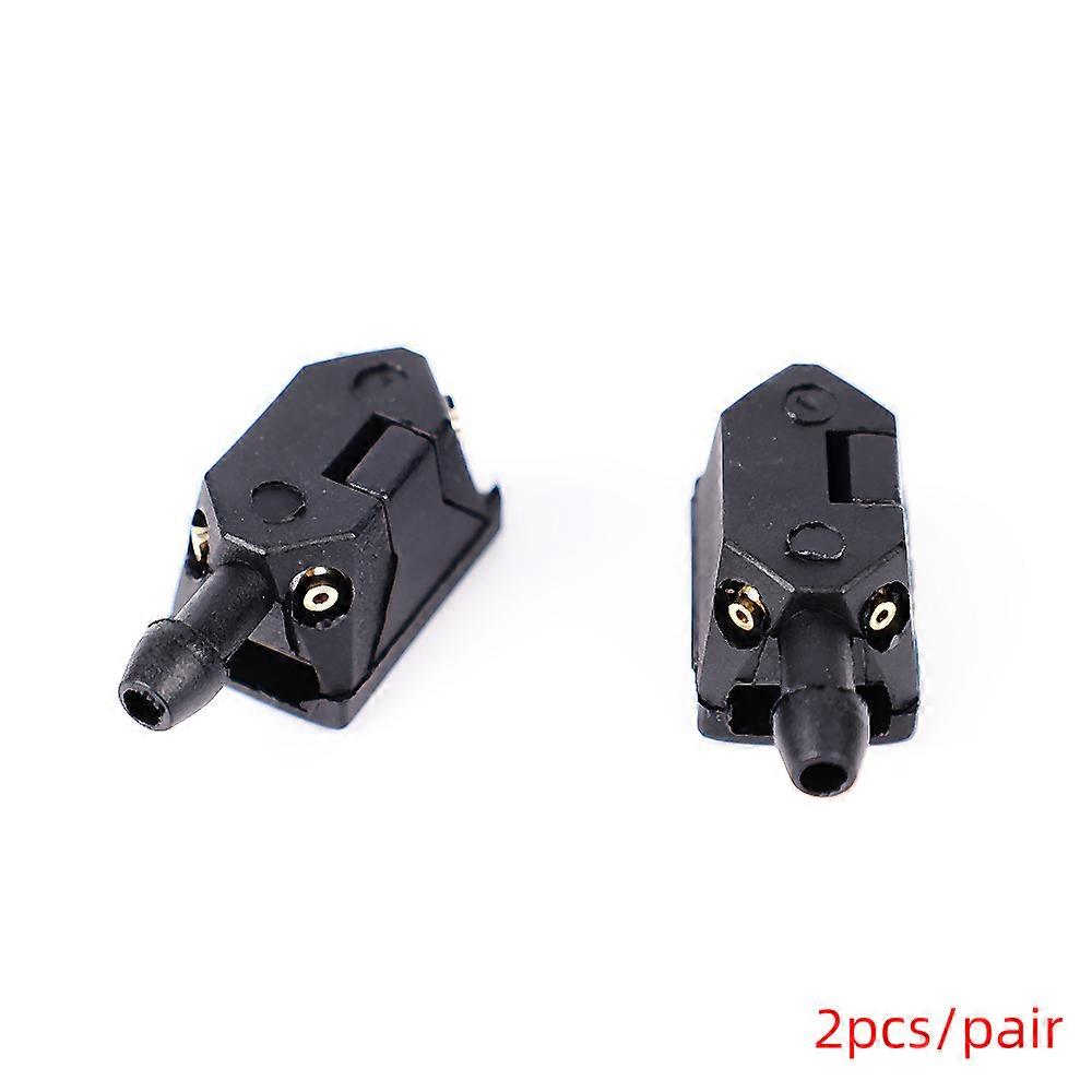 2PCS Universal Motors Windshield Washer Wiper Nozzles Water Spray Jets Nozzles Mounted Onto 8mm 9mm Arm Adjusted 4 Way Upgrade