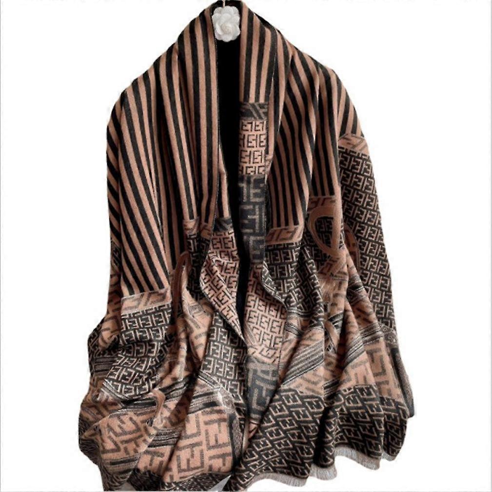 Pashmina écharpe longue jacquard châle mode épaissir chaud envelopper pour dame