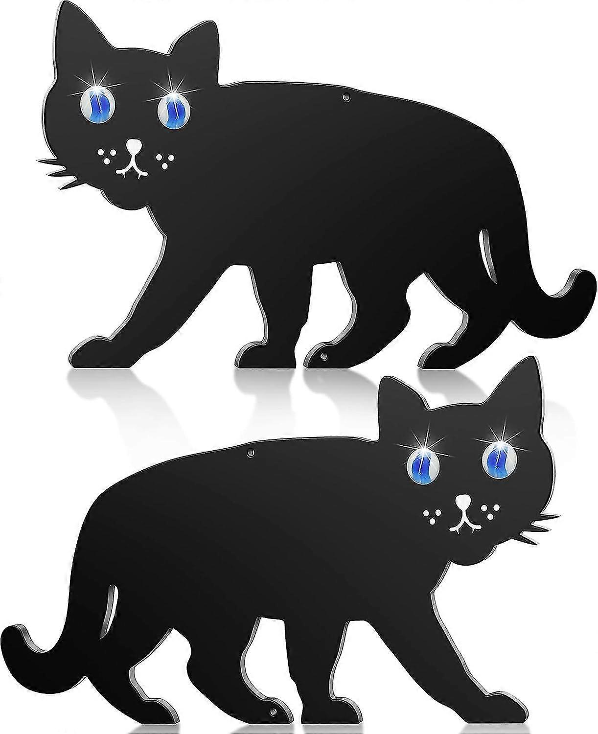 Garden Scare Cat with Reflective Marble Eyes - 2 Pack Best Cat Repellent for Garden - Cat Repellent Garden - Cat Deterrent - Dog and Cat Repellent for