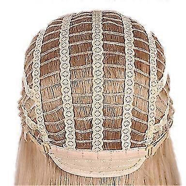 Capelli Biondi Lisci Corti Per Le Donne Nere Lunghezza Della Spalla A Strati Parrucca Sintetica Resistente Al Calore Con Attaccatura Dei Capelli Naturale - Foto 9