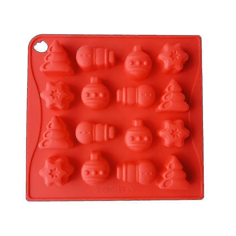 سيليكون شجرة عيد الميلاد رجل الثلج العفن كعكة عيد الميلاد الديكور الوجه حلوى جيلي بودينغ العفن A