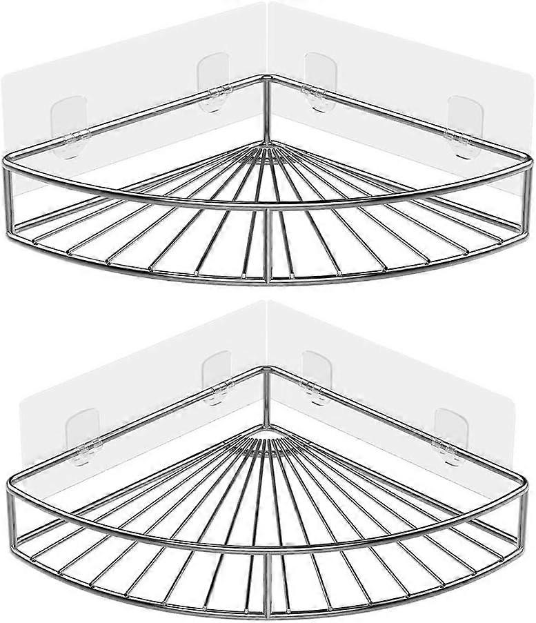 Corner shower basket shelf