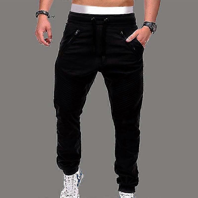 Tflycq Men Drawstring Pants Casual Yoga Trousers Elastic Waist Bottoms