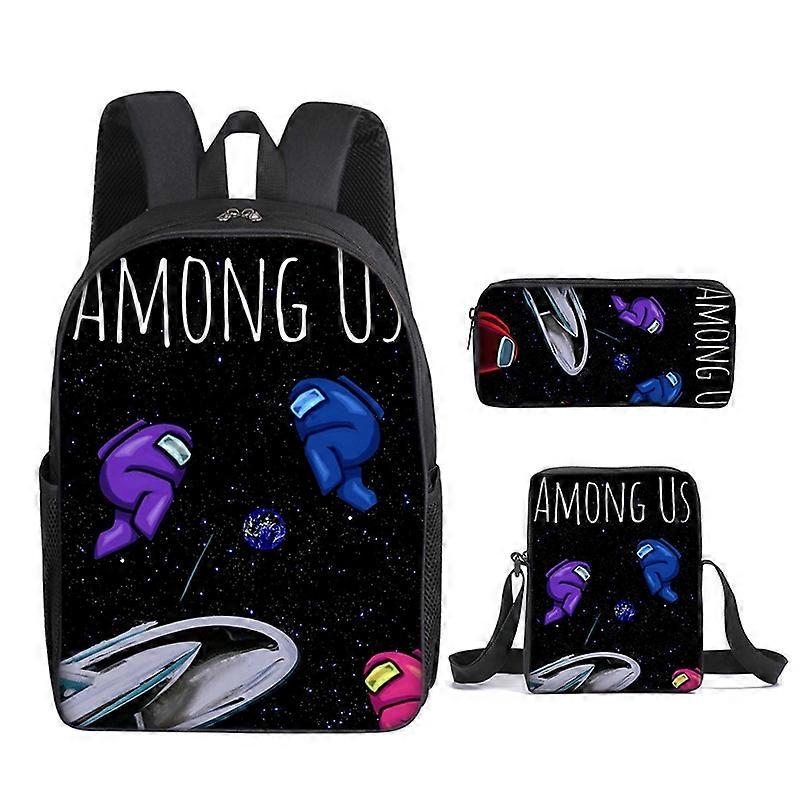 Among Us Space Werewolf Killing Three-piece Game Peripheral Backpack Primary and Secondary School St
