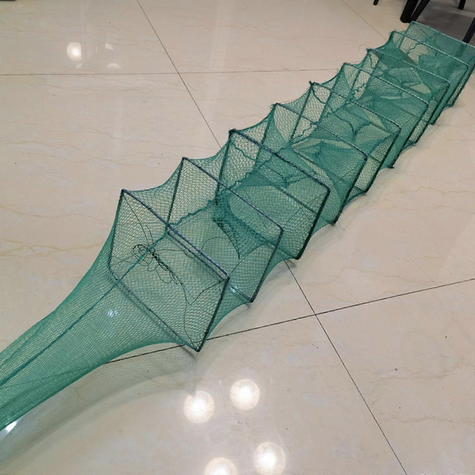 Fishing Gear High Density Net Cage Creative 1.8m Multi Strand Durable Foldable Crab Trap