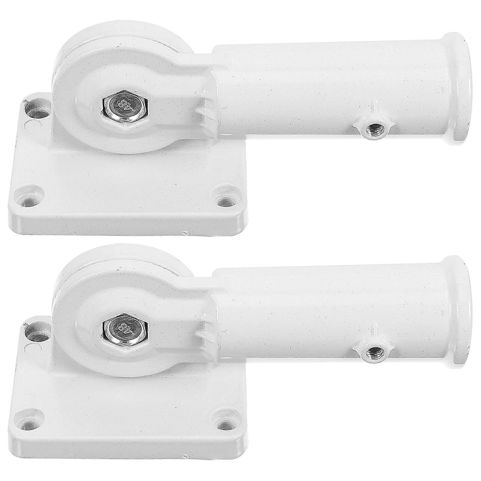 2pcs Practical Flag Bracket Holders Adjustable Aluminium Alloy Flag Pole Holders
