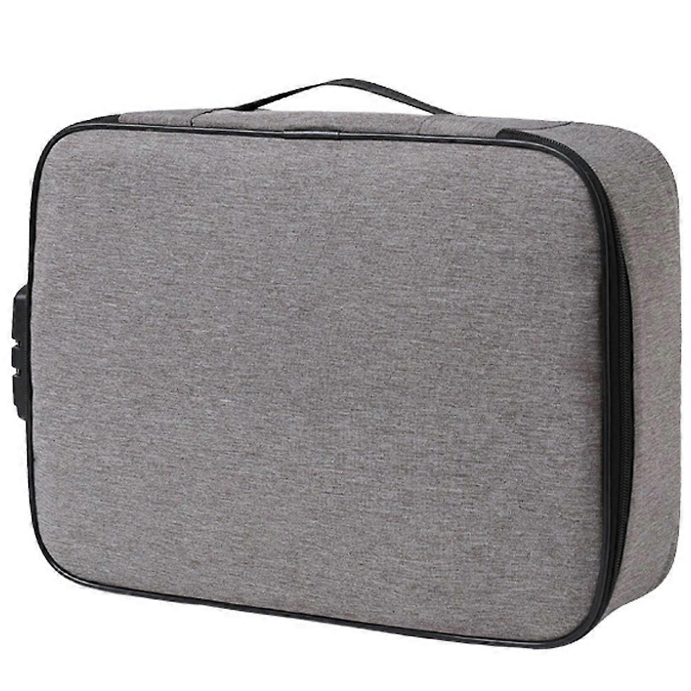 Document Lock Box Combination Portable Office File Storage Bag Organizer File Box Document Box