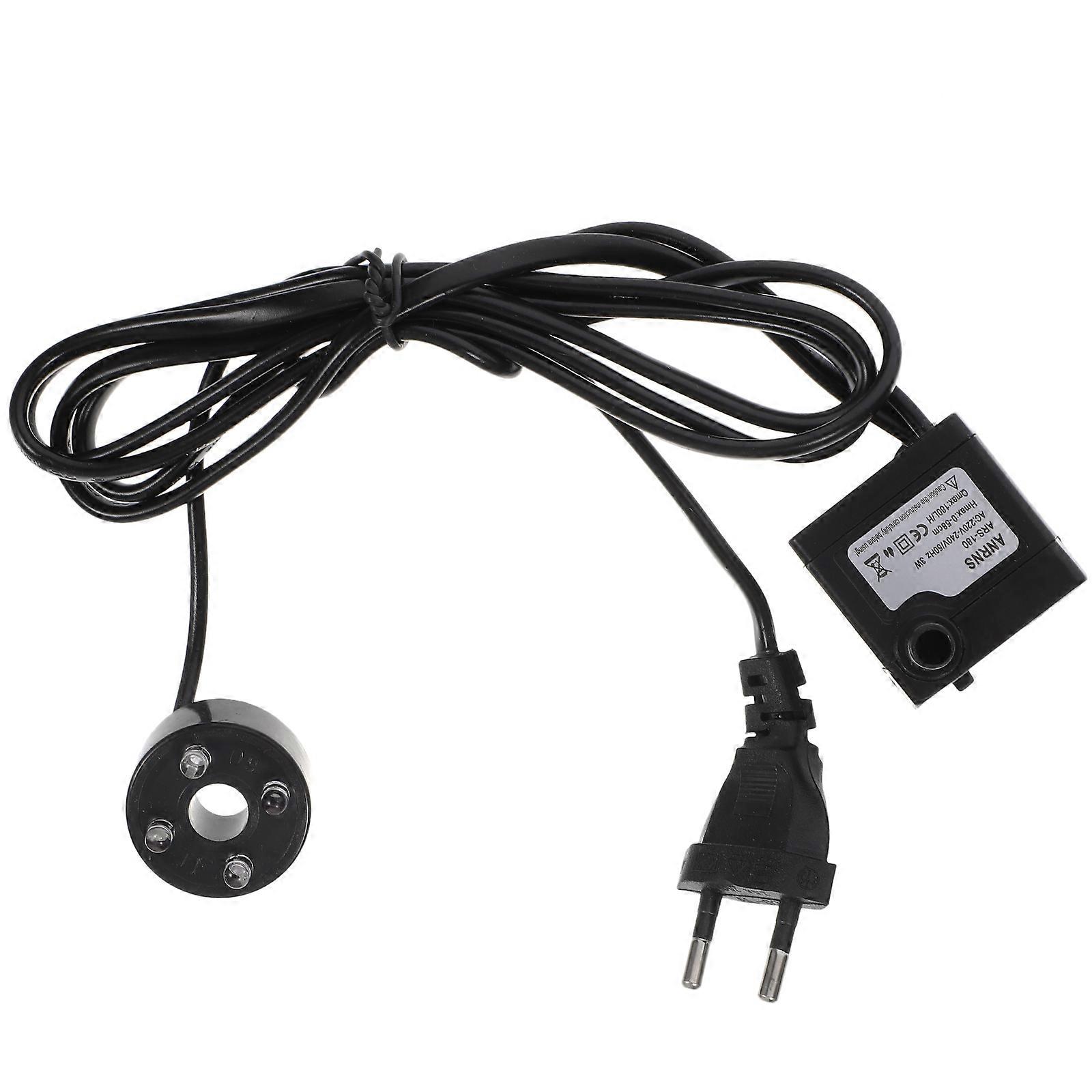 3W Powerful Submersible Water Pump with LED Light Adjustable Water Flow for Fountains Ponds Aquarium Fish Tank Statuary with EU Plug