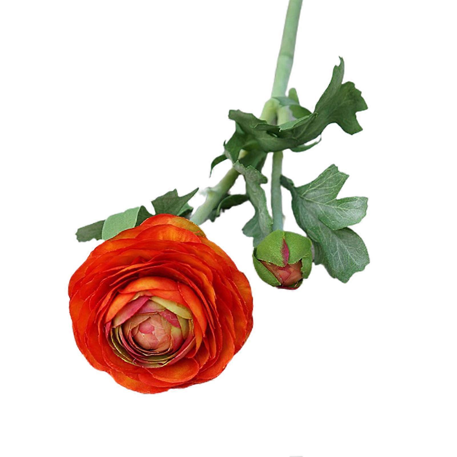 JIKAIX Vivid Detailed Artificial Flower Beautiful Handmade Fabric Simulation Peony for Home