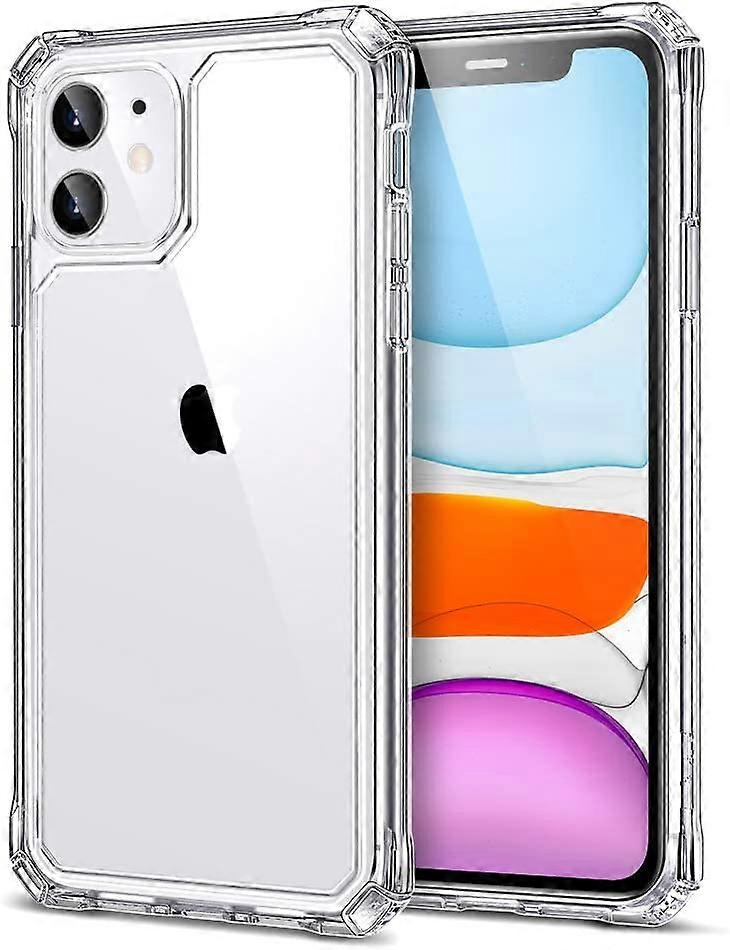 for iPhone 11 Phone Case, iPhone 11 Case Clear, Military-Grade Protection, Shock-Absorbing Corners, Scratch- and Yellowing-Resistant Hard Back, Phone 