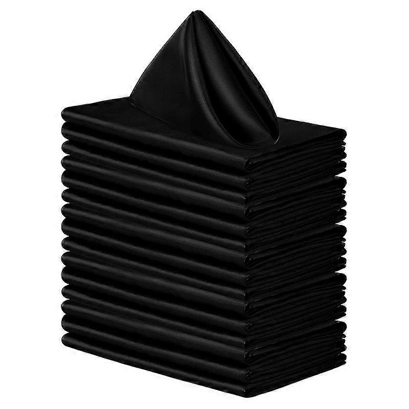 12pcs 12inch Kitchen Cloth Serviettes de table Mélange de coton Lavable et réutilisable Table Serviettes de table