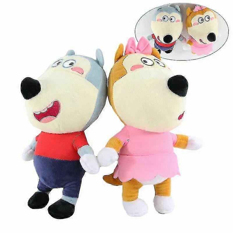 2pcs γούλφου οικογένεια κινούμενα σχέδια Wolfoo Lucy μαλακές γεμιστές κούκλες παιδιά Christm