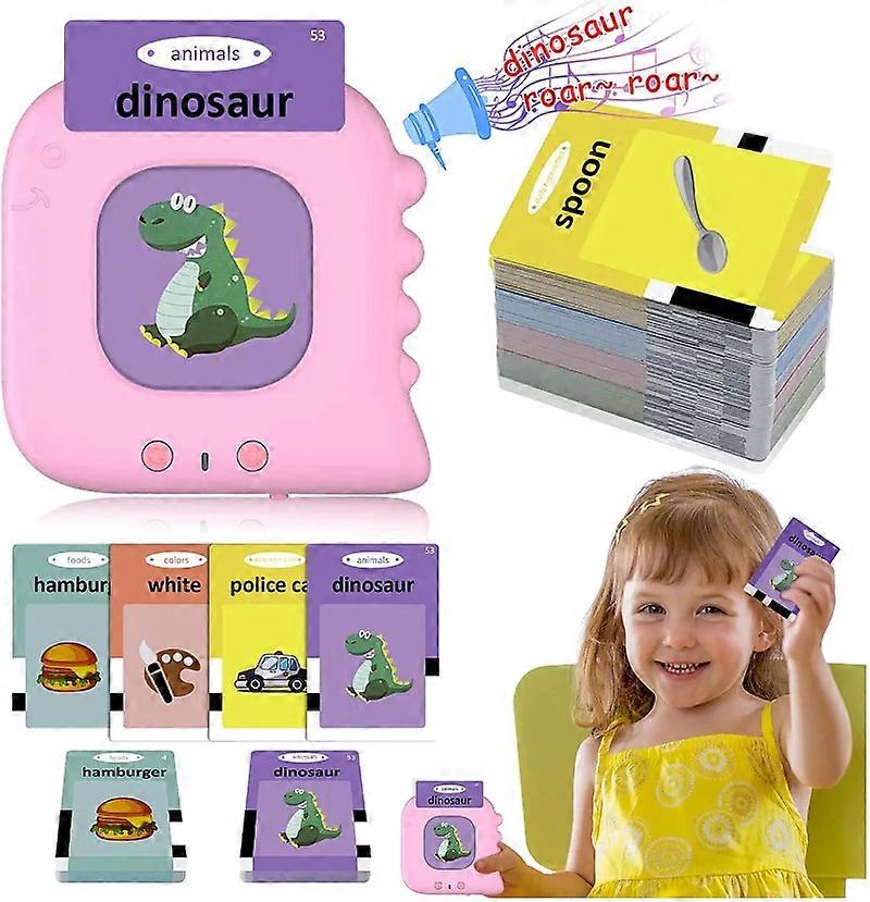 أطفال البصر كلمات ألعاب التحدث بطاقات فلاش تعلم اللغة الإنجليزية آلة التعليم الكتاب الإلكتروني الأطفال الصغار 2-6 سنوات أداة القراءة