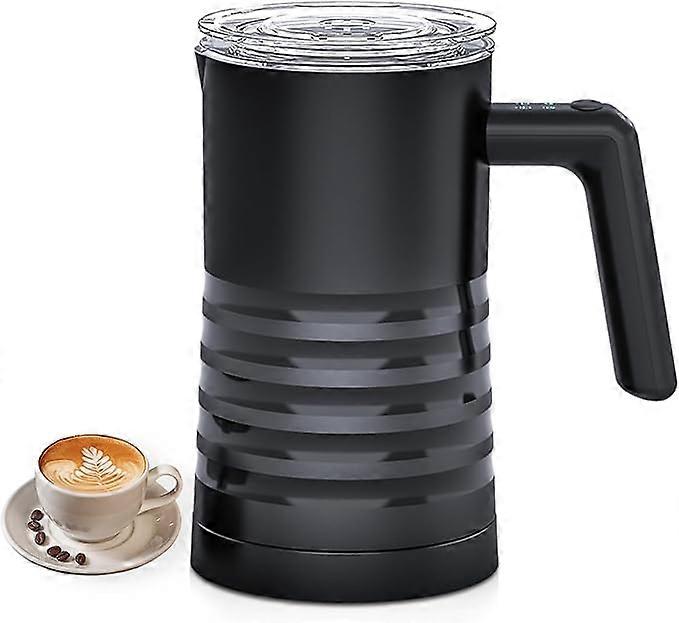 Elektrisk mælkeskummer og dampkoger 4 i 1 automatisk mælkevarmer 400W non-stick interiør 580ml varm / kold mælkeskummaskine i rustfrit stål til kaffe / varm C