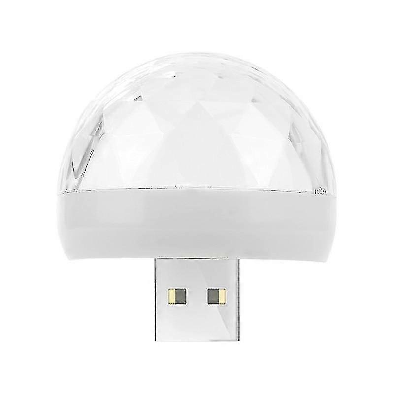 Mini Usb Disco Light Led Party Portable Crystal Magic Ball Colorful Effect