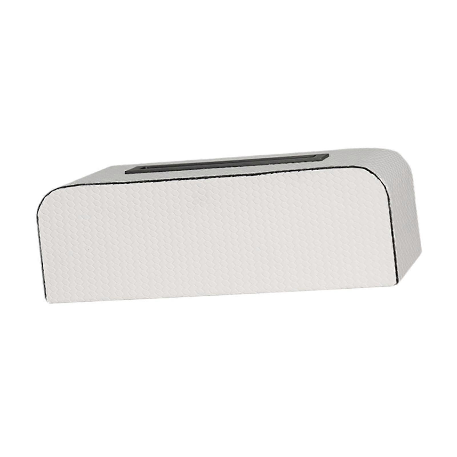 Paper Towel Storage Box Handcrafted Tissues Container for Bar Hotel Home Use Rectangle White