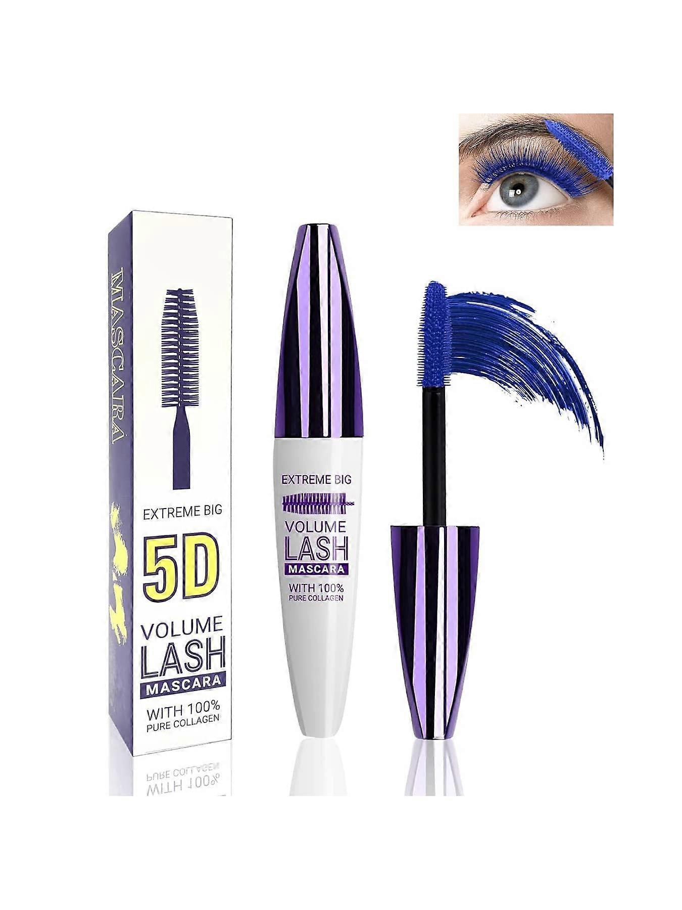 5D Waterproof Mascara Volume And Length-Thrive Tubing Mascara For Eyelashes,Fiber Lash Extensions Colored Mascara,Longlasting Curling Voluminous Color