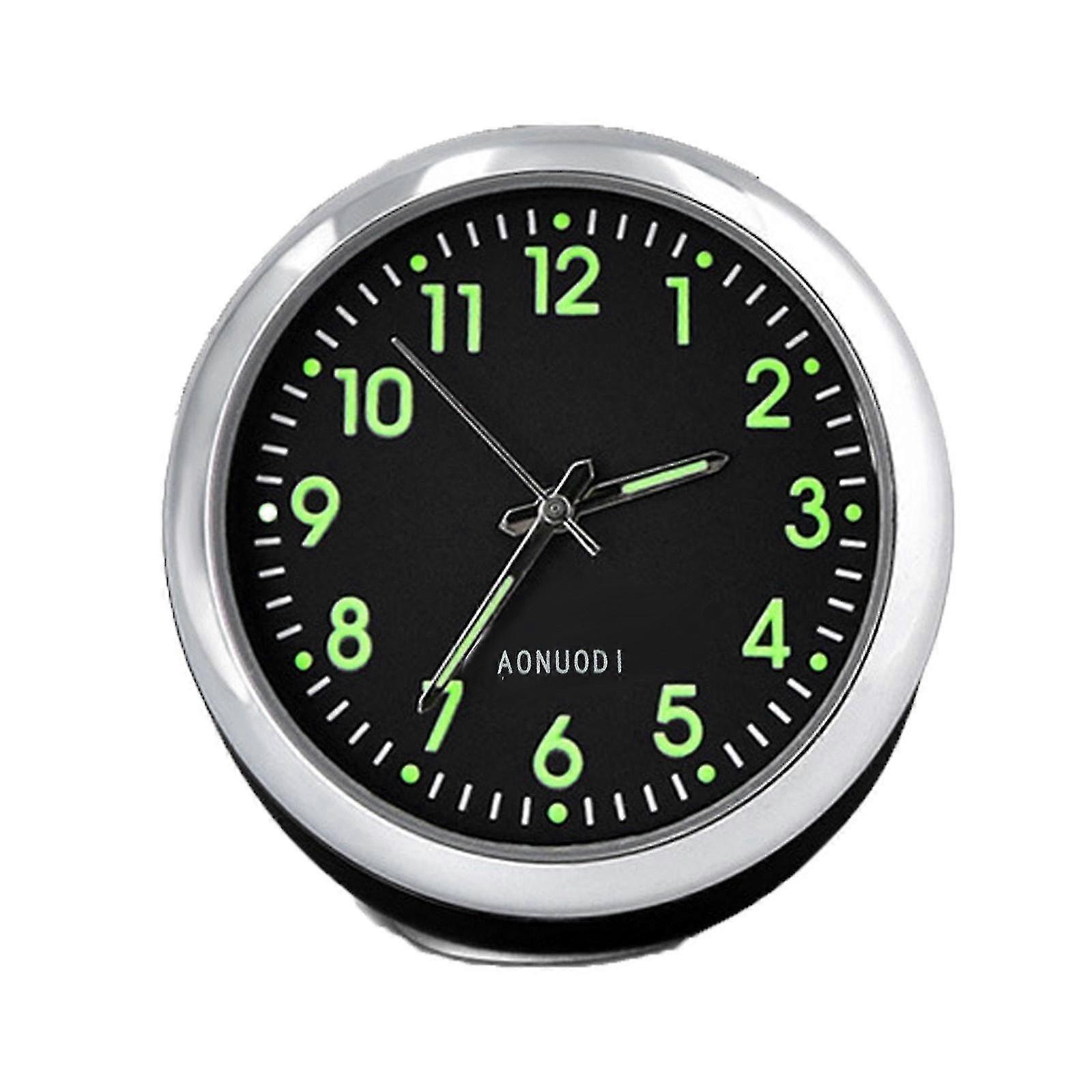 Mini Car Fluorescent Wall Clock Light Quartz Clock Universal Pocket Watch