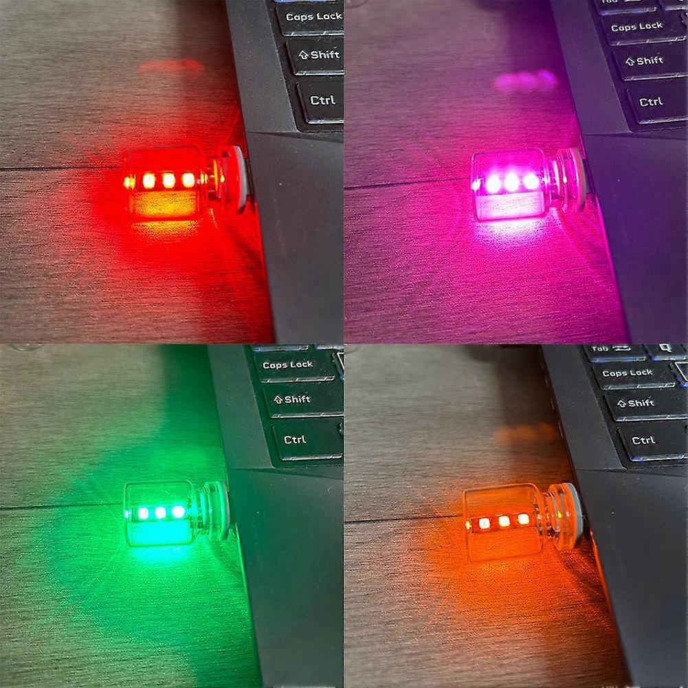 Night Light LED Filament Lamp Portable Lighting Plug Play USB Atmosphere Lamp