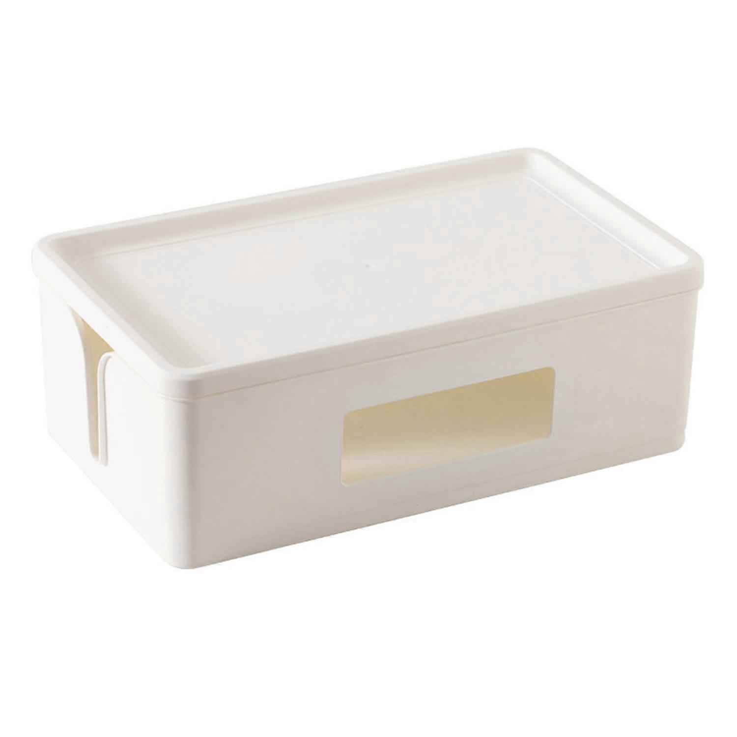 Socket Storage Organizer Cable Management Box with Detachable Top Cover Large Capacity Concealer