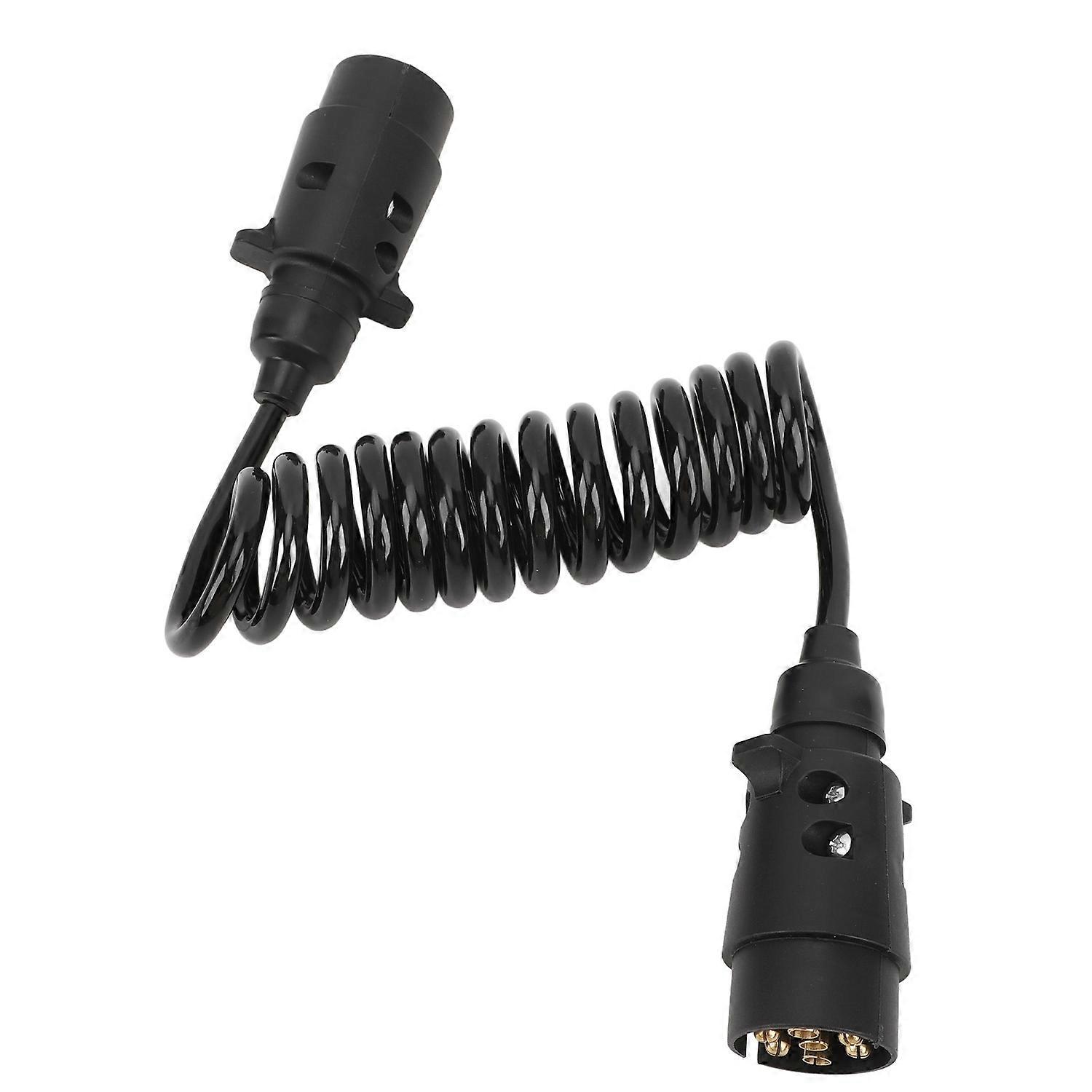 12V  7pin to 7pin Trailer Plug Adaptor 2 Meters Trailer Spring Socket Wiring Connector for Trailer R