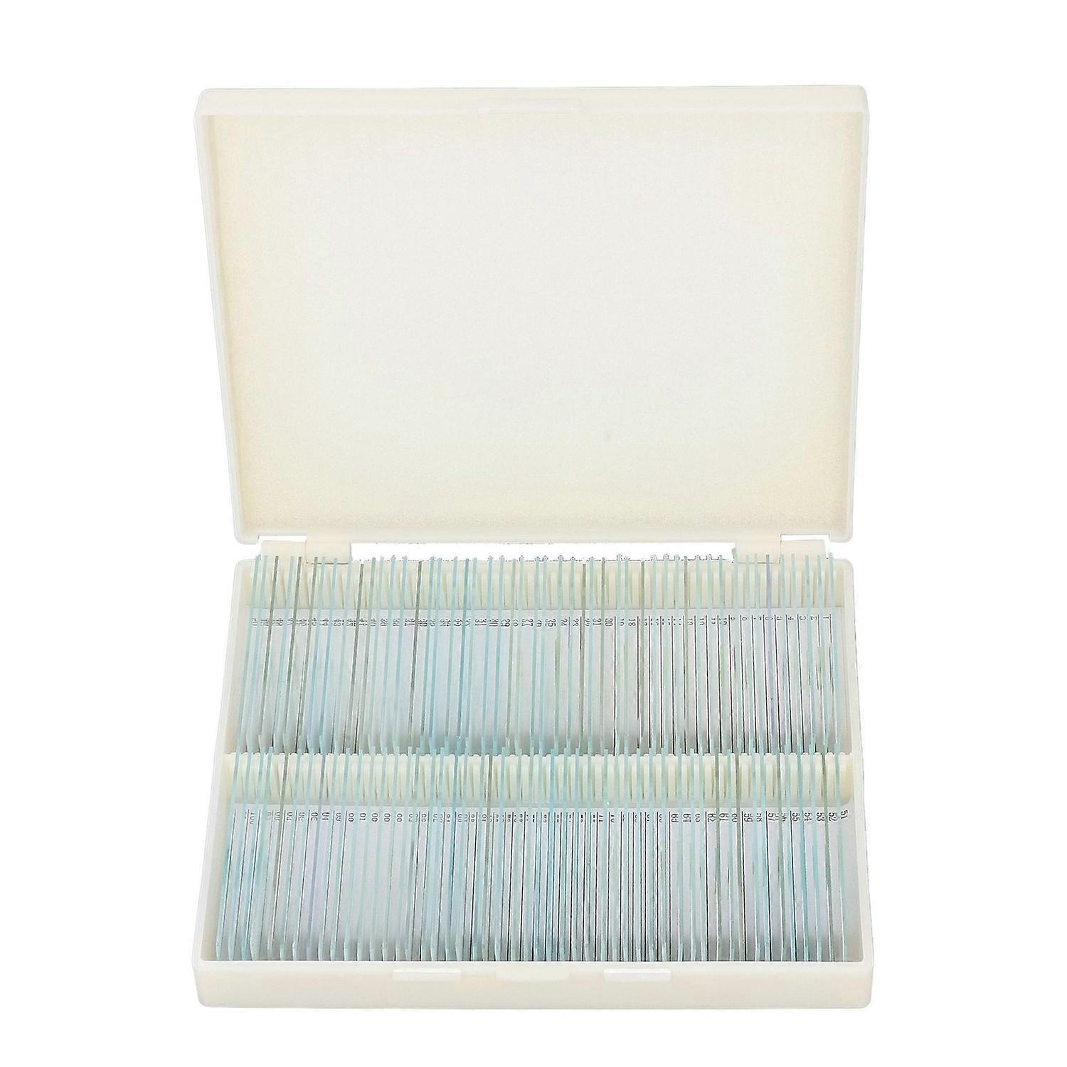 100pcs Microscope Slides Rounded Edge Plants Blank Microscope Slides for Biological Science Laborato
