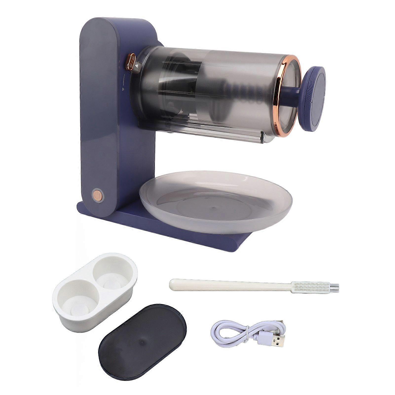 Shaved Ice Machine Powerful Fast Speed Electric Ice Shaver Crusher with Mold Brush Tray for Home DIY