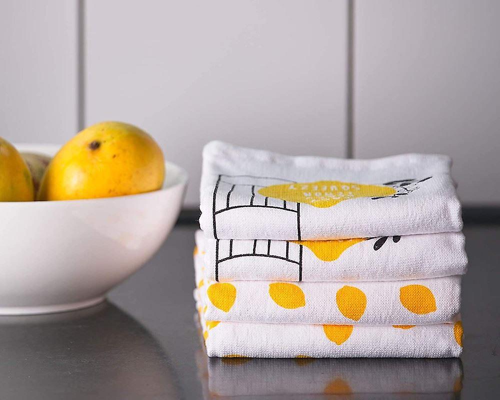Penguin Home® Fouta Style - Set of 4 Terry Tea Towels