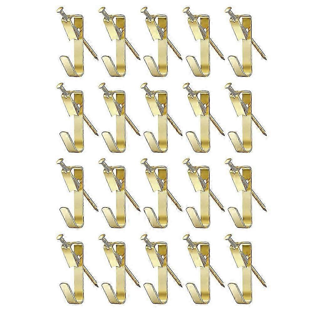 20 Pcs Canvas Easel Picture Hanging Hooks Picture Wall Hooks Picture Hangers Picture Bracket Picture Hanger Nails-Good