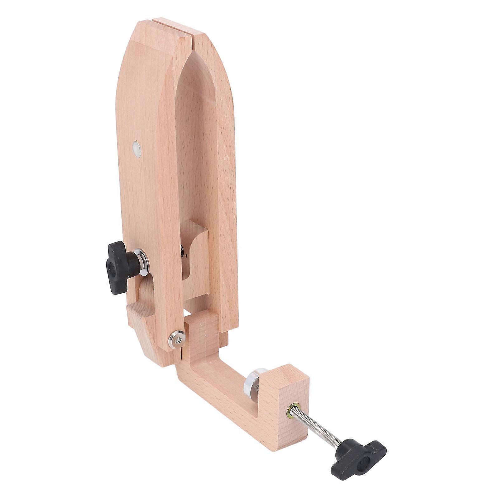 Hand Sewing Clamp with Hex Wrench Beech Wood Rotatable DIY Tool