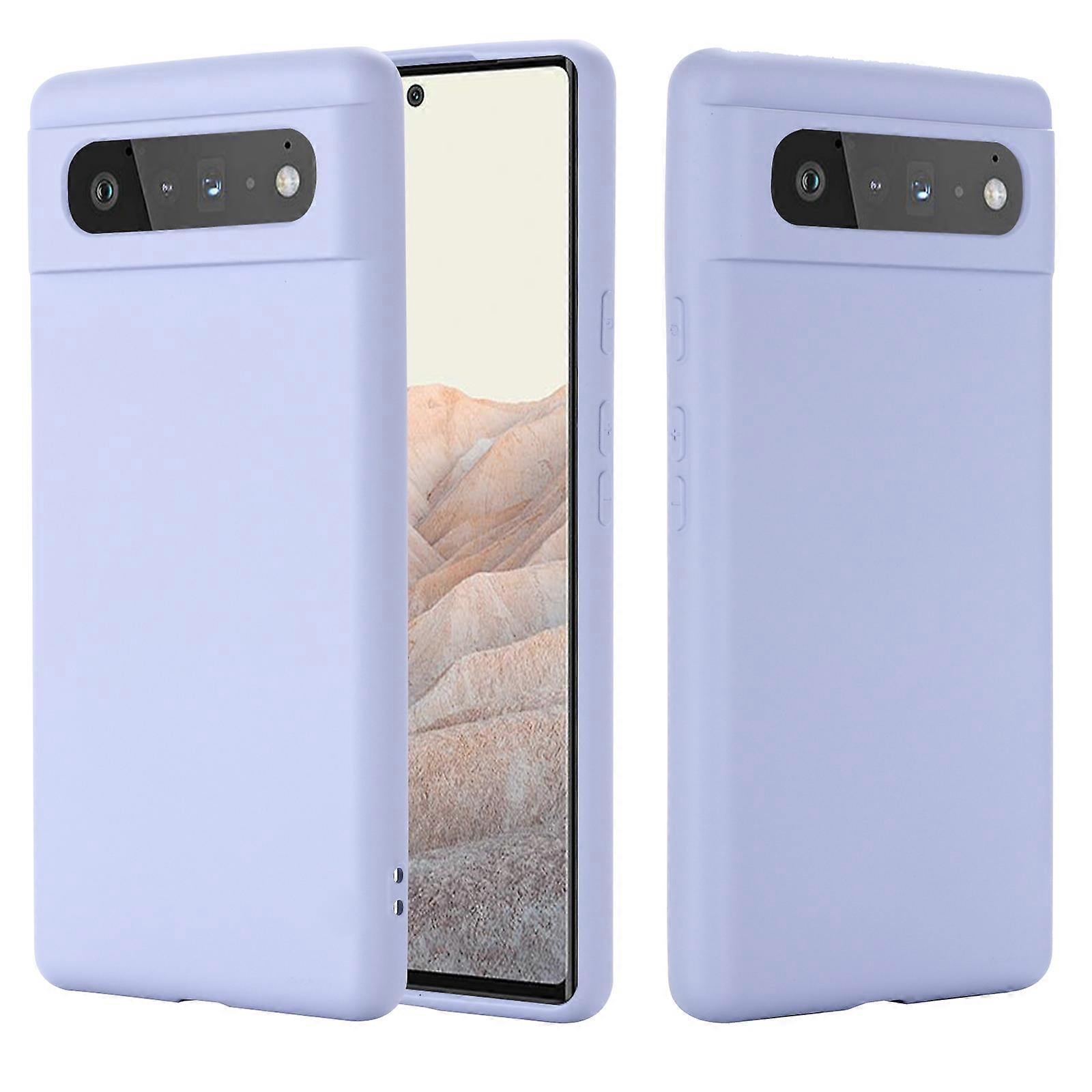 For Google Pixel 6 Pure Color Liquid Silicone Shockproof Full Coverage Case