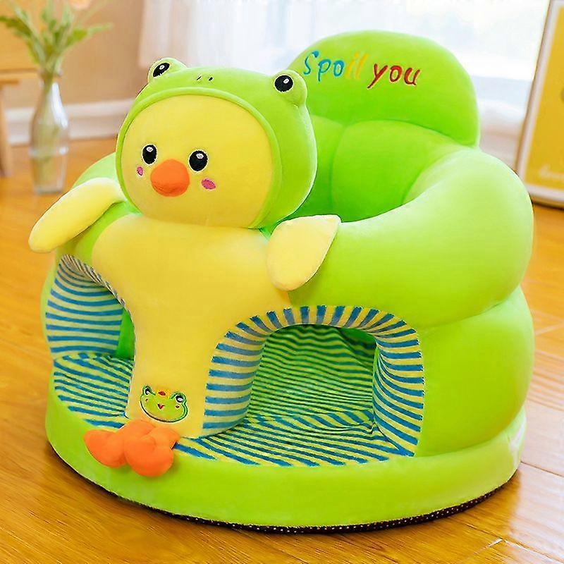 New anti fall baby learning seat cartoon plush toy baby learning to sit on a small sofa to prevent collision