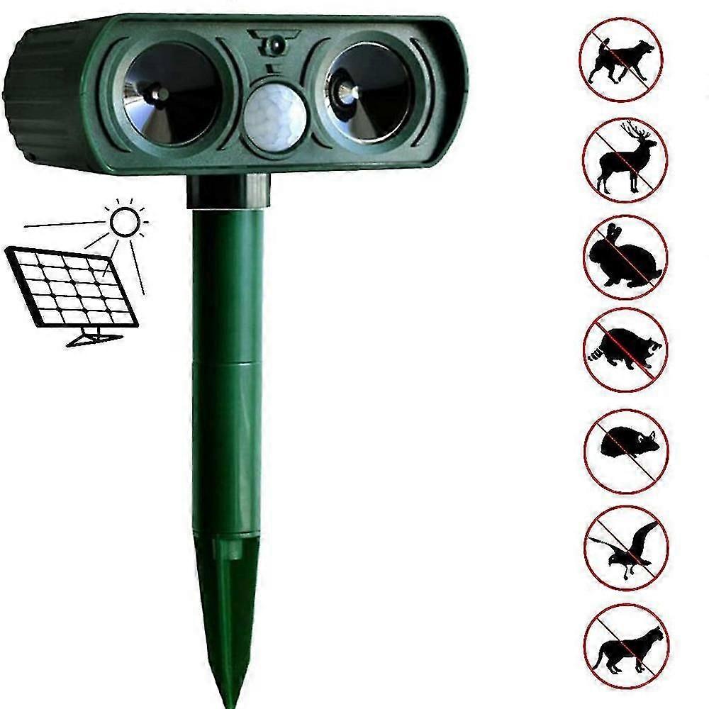 Animal Repeller Solar Powered Ultrasonic Motion Sensor ,animal Repeller