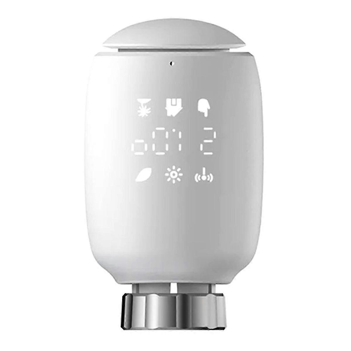 Zigbee Smart TRV Programmable Thermostatic Radiator Valve App Remote Temperature Controller Alexa f