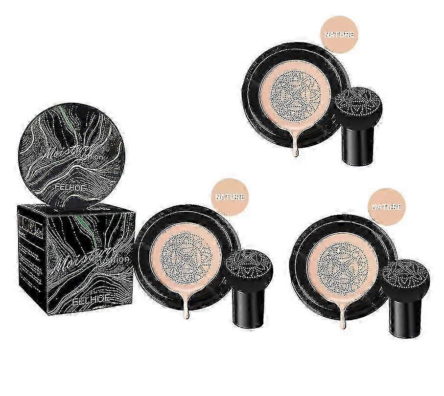 وسادة هوائية ب كريم فطر غطاء وسادة هوائية عيوب الوجه تفتيح ترطيب مكياج عاري طبيعي Founda