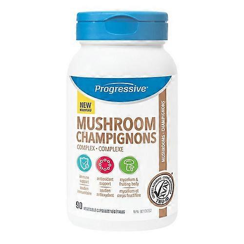 Progressive Mushroom Complex， 90 粒素食胶囊