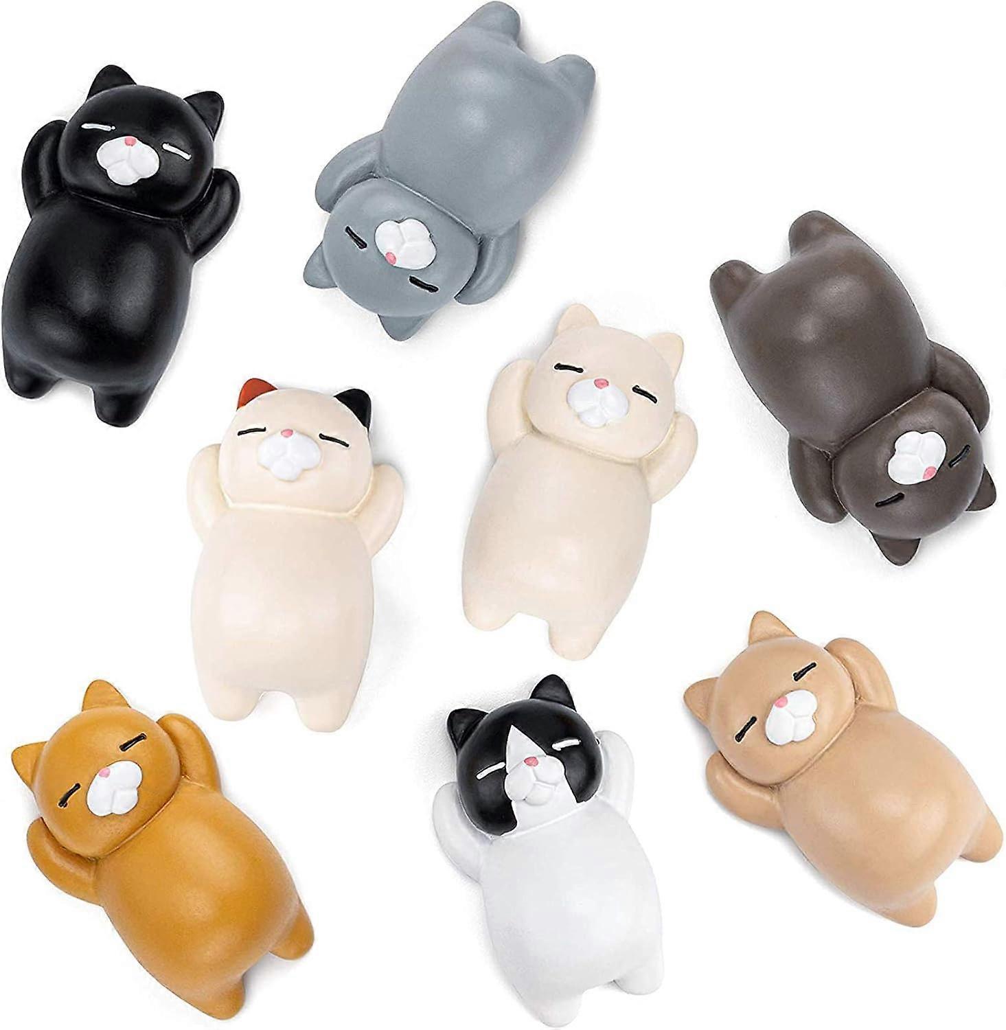 Fortune Gift, Perfect Gift Strong Magnetic Cute Cat Magnets, Decorative Element With Space-Saving Design For Home And Office, Suitable For Personal