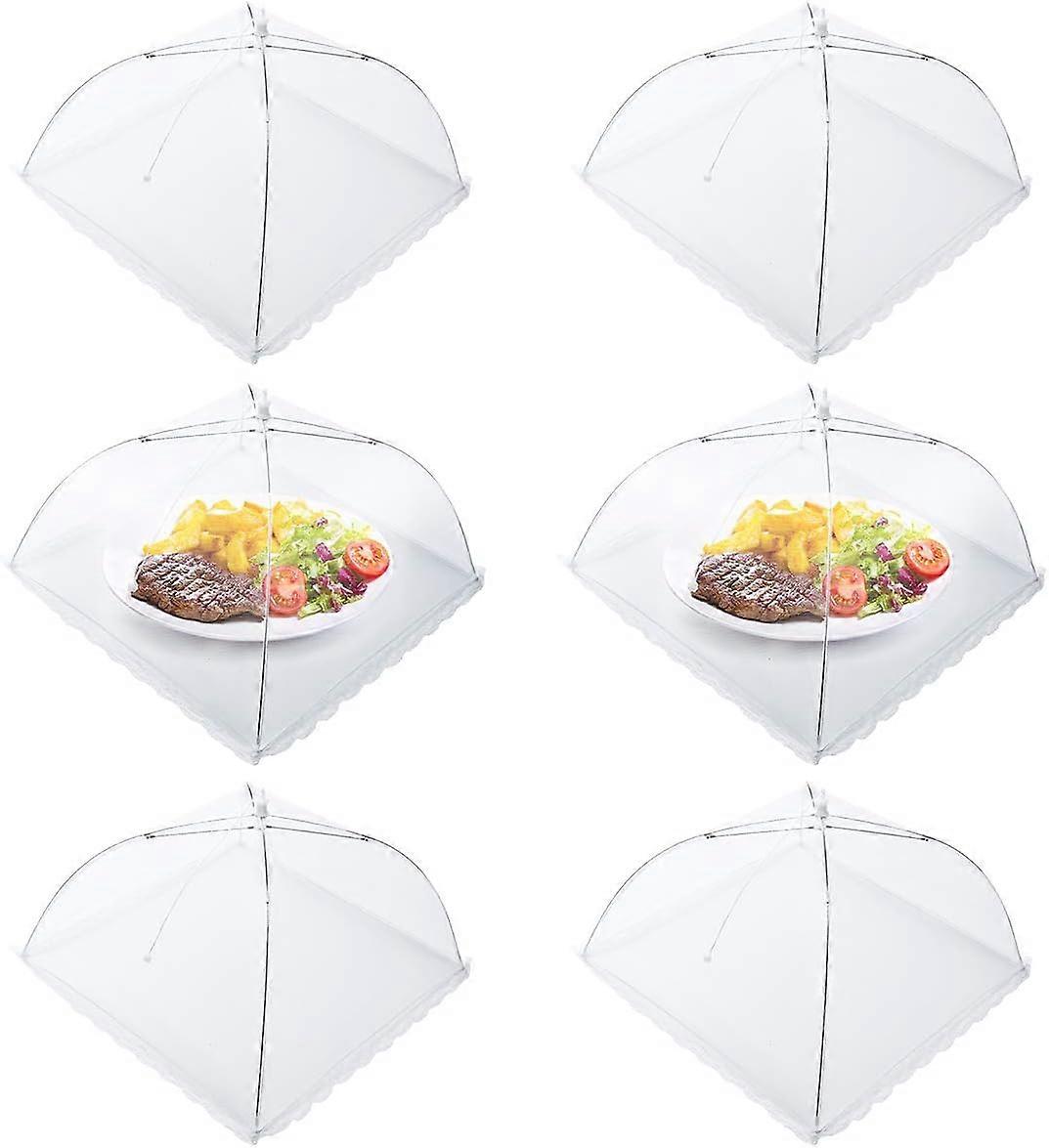 Picnic Perfection, Collapsible Pop-Up Food Net Protectors, Fine Nylon Mesh Screen, Premium Fabric Net And Zinc-Plated Steel Wire, Reusable And