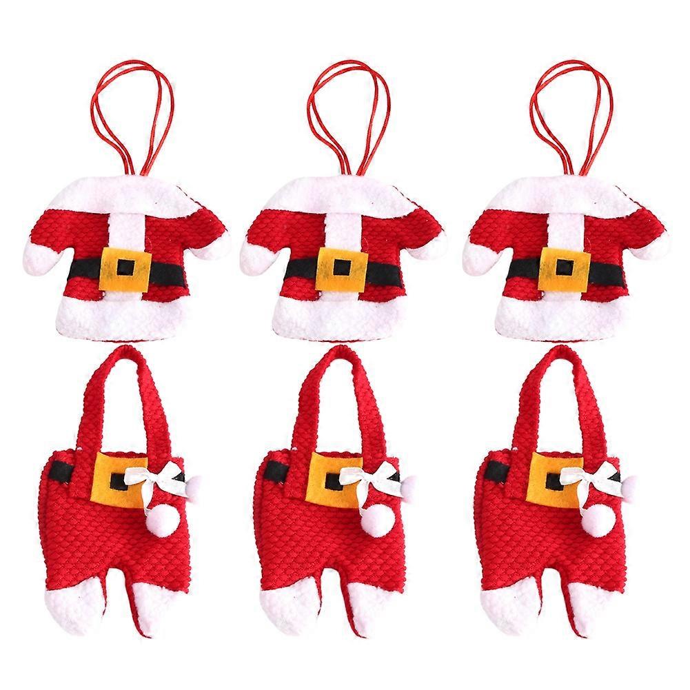 Christmas Tableware Set - Non-Woven Cutlery Bag with Spoon and Fork for Holiday Table Decoration